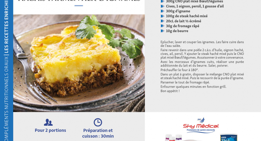 Hachis parmentier d'ignames
