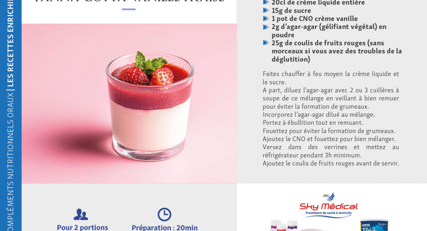 Panna cotta vanille-fraise