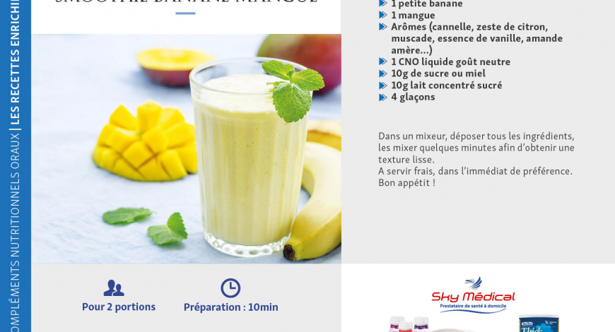 Smoothie banane - mangue